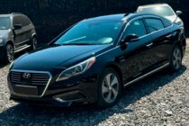 Hyundai Sonata LF 2014-2019 Windabweiser mit Chromleisten (4 Stk, HIC) Foto 5