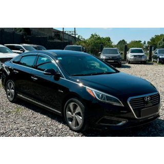 Windabweiser mit Chromleisten (4 Stk, HIC) Hyundai Sonata LF 2014-2019 Foto 4