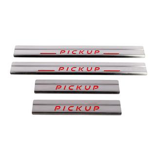 Einstiegsleisten Carmos V1 (4 Stk, Edelstahl) Nissan NP300 1999-2015 Foto 2