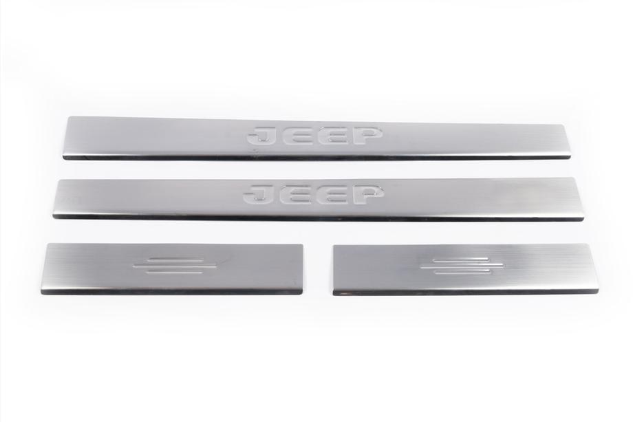 Jeep Cherokee/Liberty 2007-2013 Einstiegsleisten Edelstahl Carmos V2 (4 Stk) Foto 2