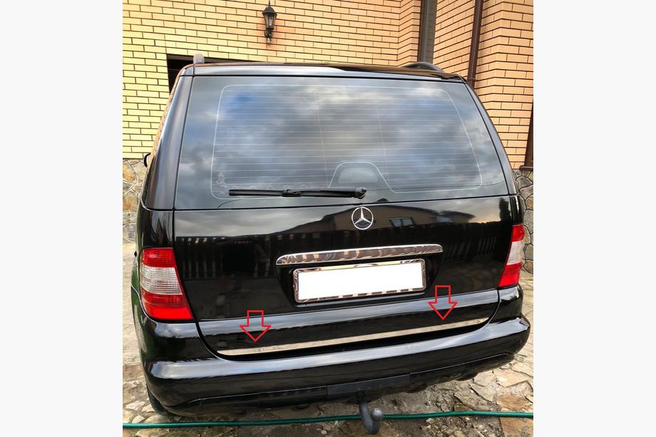 Mercedes ML W163 1997-2005 Kofferraumleiste Edelstahl Foto 1
