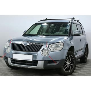 Chrom Blenden für Nebelscheinwerfer (2009-2013, 2 Stk., Edelstahl) Skoda Yeti 2009-2017 Foto 1
