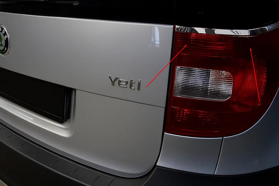 Skoda Yeti 2009-2017 Chrom Blenden für Rückleuchten (2 Stk., Edelstahl) Image