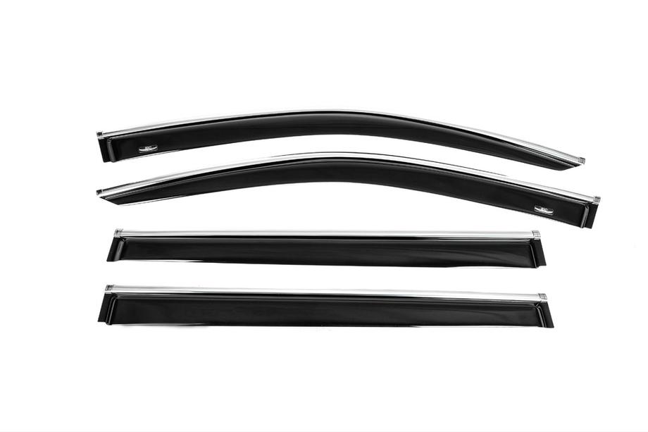 Toyota Highlander 2013-2019 Windabweiser mit Chromleisten (4 Stk, HIC) Image