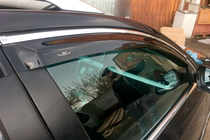 Volkswagen Passat B6 2006-2012 Windabweiser mit Chromleisten SW (4 Stk, HIC) Foto 1