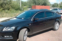 Volkswagen Passat B6 2006-2012 Windabweiser mit Chromleisten SW (4 Stk, HIC) Foto 8