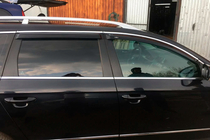 Volkswagen Passat B6 2006-2012 Windabweiser mit Chromleisten SW (4 Stk, HIC) Foto 3