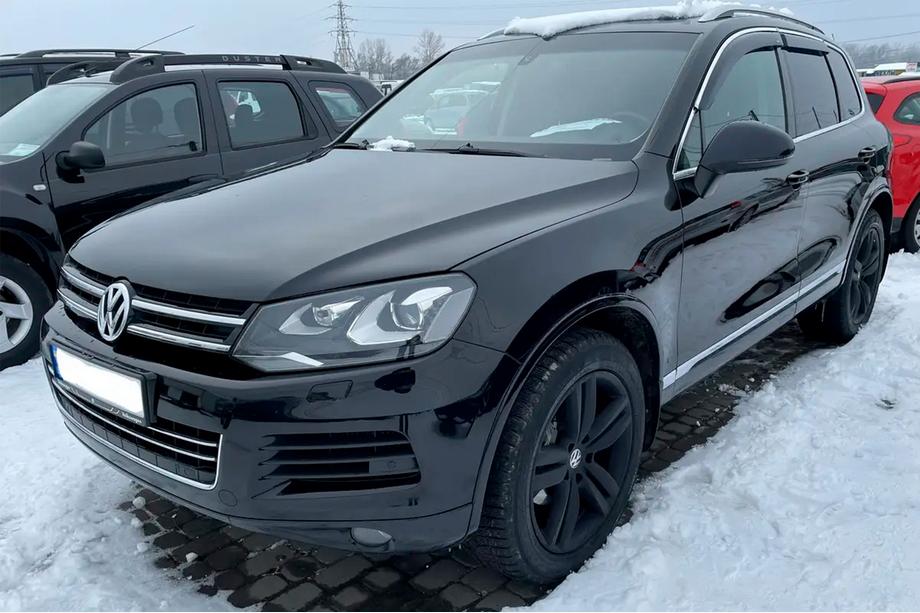 Volkswagen Touareg 2010-2018 Windabweiser mit Chromleisten (4 Stk, HIC) Foto 4