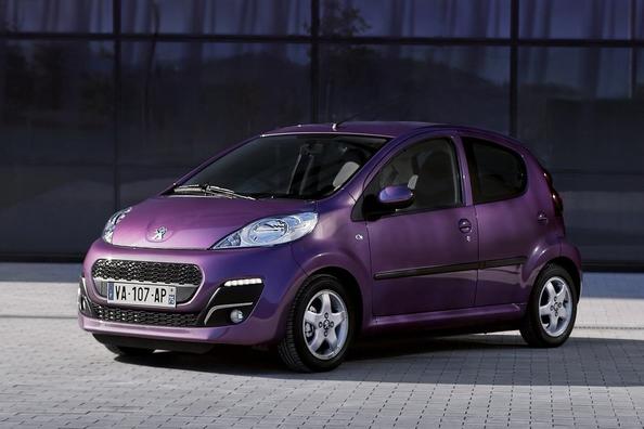 Übersicht über kompakte Fließheck Peugeot 107
