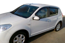 Dacia Sandero 2007-2013 Windabweiser (4 Stk, HIC) Foto 1