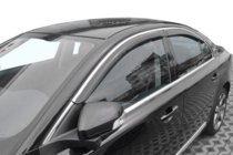 Volvo S80 2006-2016 Windabweiser mit Chromleisten (4 Stk, HIC) Foto 1