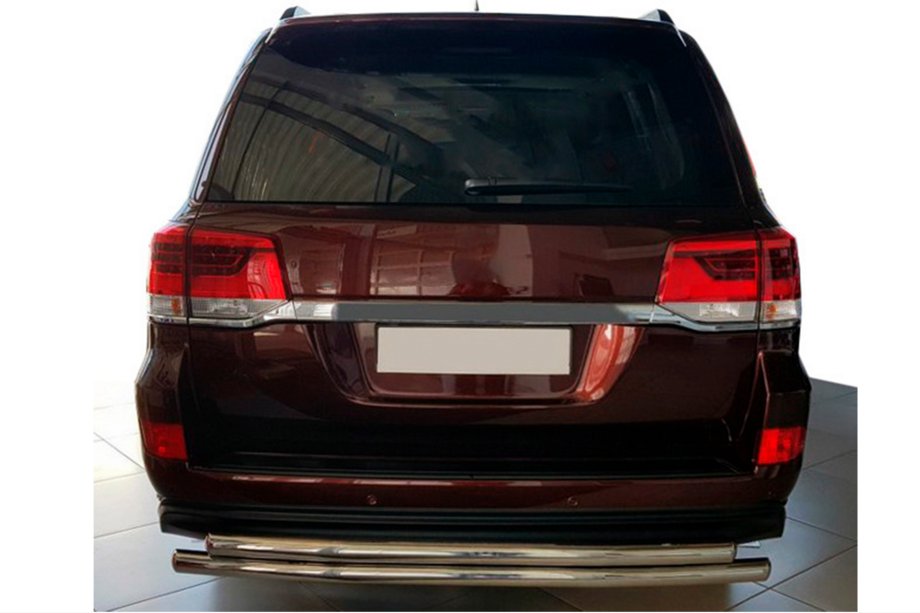 Toyota Land Cruiser 200 2007-2021 Heckschutz AK002-double (2 Stk., Edelstahl) Image