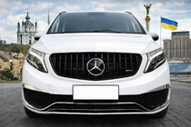 Mercedes Vito/V-class W447 2014- Frontgrill GT Panamericana Schwarz (2014-2019 für V-class) Foto 1