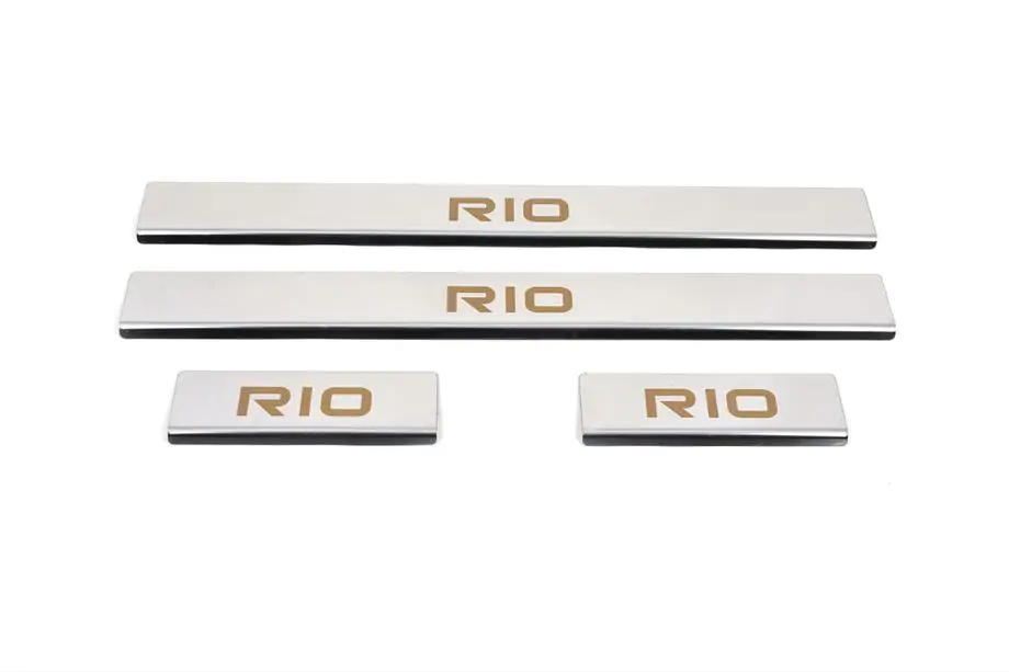 Kia Rio 2005-2011 Einstiegsleisten Carmos (4 Stk., Edelstahl) Image
