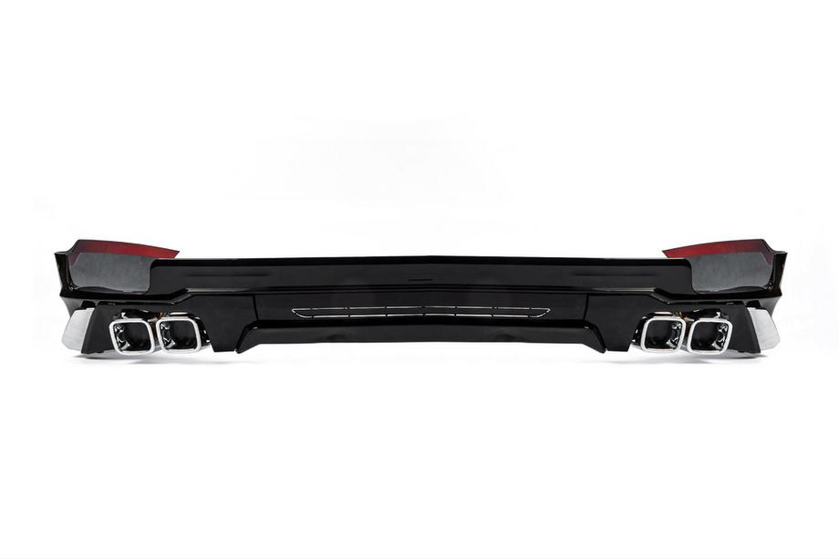 Toyota Land Cruiser Prado 150 2009-2023 Stoßstangenabdeckungen vorne und hinten Modelista V3-LED (2017-) Schwarz Foto 12