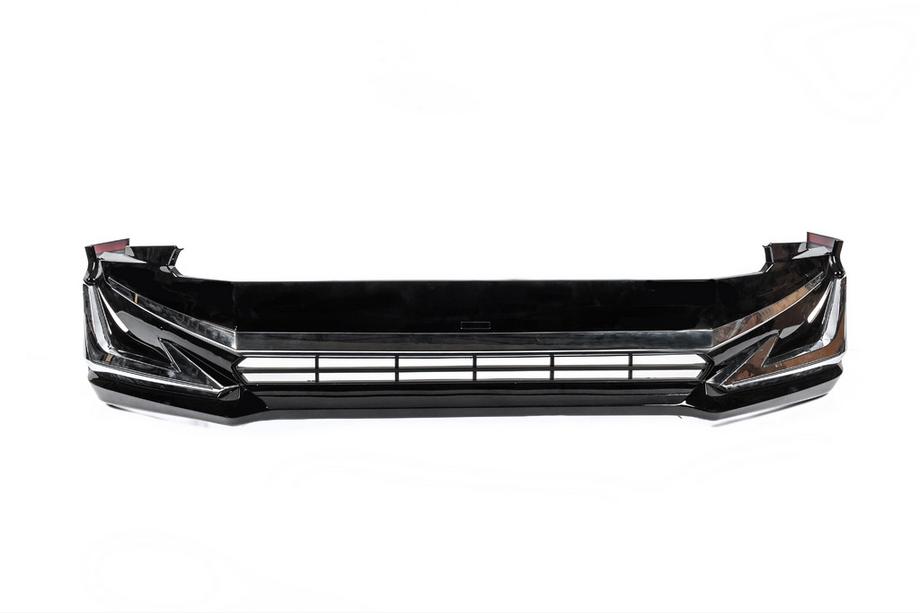 Toyota Land Cruiser Prado 150 2009-2023 Stoßstangenabdeckungen vorne und hinten Modelista V3-LED (2017-) Schwarz Foto 15