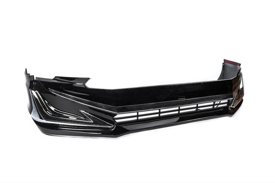 Toyota Land Cruiser Prado 150 2009-2023 Stoßstangenabdeckungen vorne und hinten Modelista V3-LED (2017-) Schwarz Foto 7