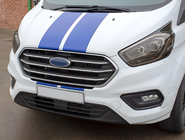 Ford Custom 2013-2022 Chrom Kühlergrill Abdeckungen 2018+ (4 Stk., Edelstahl) Foto 1