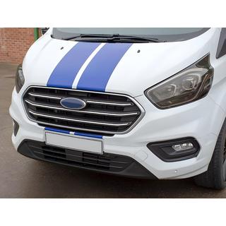 Chrom Kühlergrill Abdeckungen 2018+ (4 Stk., Edelstahl) Ford Custom 2013-2022 Foto 1