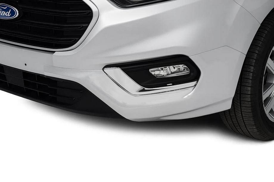 Ford Custom 2013-2022 Abdeckungen für Nebelscheinwerfer 2018+ (2 Stk., Edelstahl) Carmos - Türkischer Edelstahl Image