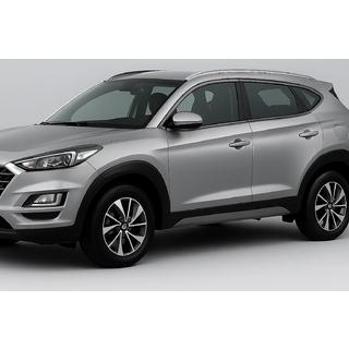Fensterleisten Zierleisten OmsaLine (14 Stk., Edelstahl) Schwarz Chrom Hyundai Tucson TL 2016-2021 Foto 1