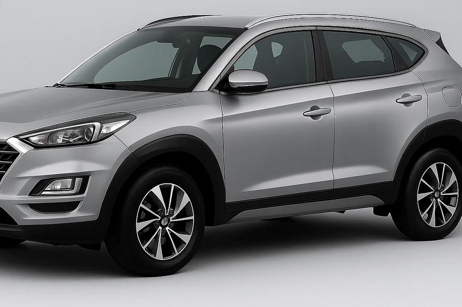 Hyundai Tucson TL 2016-2021 Fensterleisten Zierleisten OmsaLine (14 Stk., Edelstahl) Schwarz Chrom Foto 1
