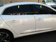 Renault Megane IV 2016-2025 Fensterzierleisten oben Edelstahl 6-tlg Sedan OmsaLine - Italienischer Edelstahl Foto 1