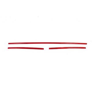 Zierleisten für Kühlergrill Stoßstange 2015-2019 (3 Stk, Rot) Volkswagen T6 2015-2024 Foto 2