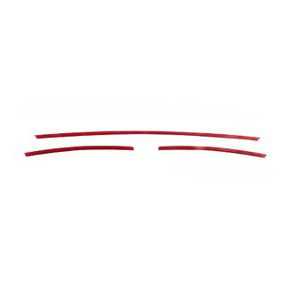 Zierleisten für Kühlergrill Stoßstange 2015-2019 (3 Stk, Rot) Volkswagen T6 2015-2024 Foto 3