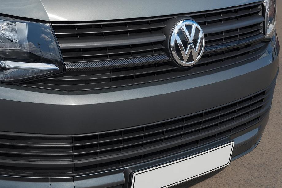 Volkswagen T6 2015-2024 Grill Einsätze unten 2015-2019 (2 Stk, Carbon) Foto 1