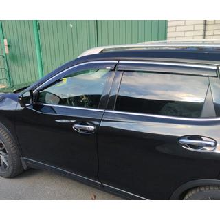 Windabweiser mit Chromleiste (4 Stk., Niken) Nissan X-trail T32/Rogue 2014-2021 Foto 1