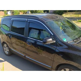 Windabweiser mit Chromleiste (4 Stk, Niken) Dacia Lodgy 2012-2022 Foto 1