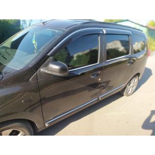 Windabweiser mit Chromleiste (4 Stk, Niken) Dacia Lodgy 2012-2022 Foto 3