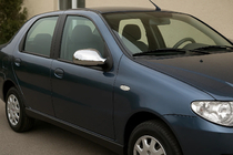 Fiat Albea 2002-2012 Spiegelabdeckungen (2011↗, 2 Stk, Kunststoff) Carmos - ABS Foto 2