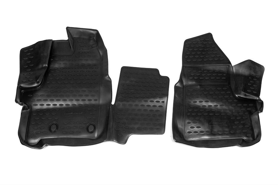 Ford Custom 2013-2022 3D Gummimatten für Innenraum (2 Stk, Novline) 1 + 2 Sitze (Variante 1) Foto 2