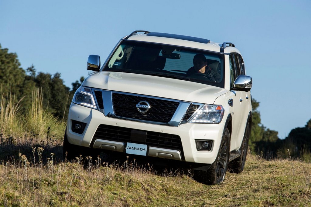 Überblick über den Rahmen eines SUV Nissan Armada der zweiten Generation