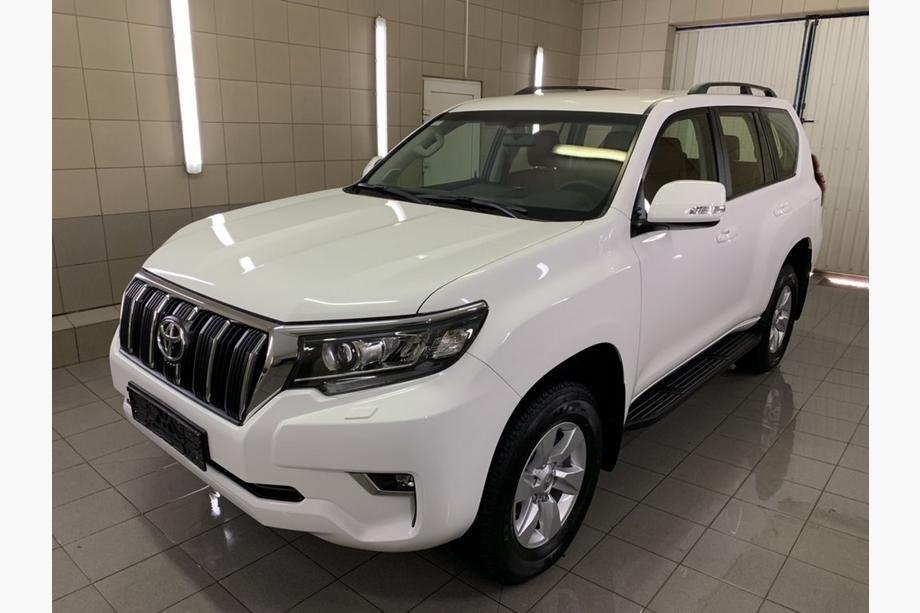 Toyota Land Cruiser Prado 150 2009-2023 Dachreling türkisches Design (Schwarz, 2 Stk) Metallfüße Foto 2