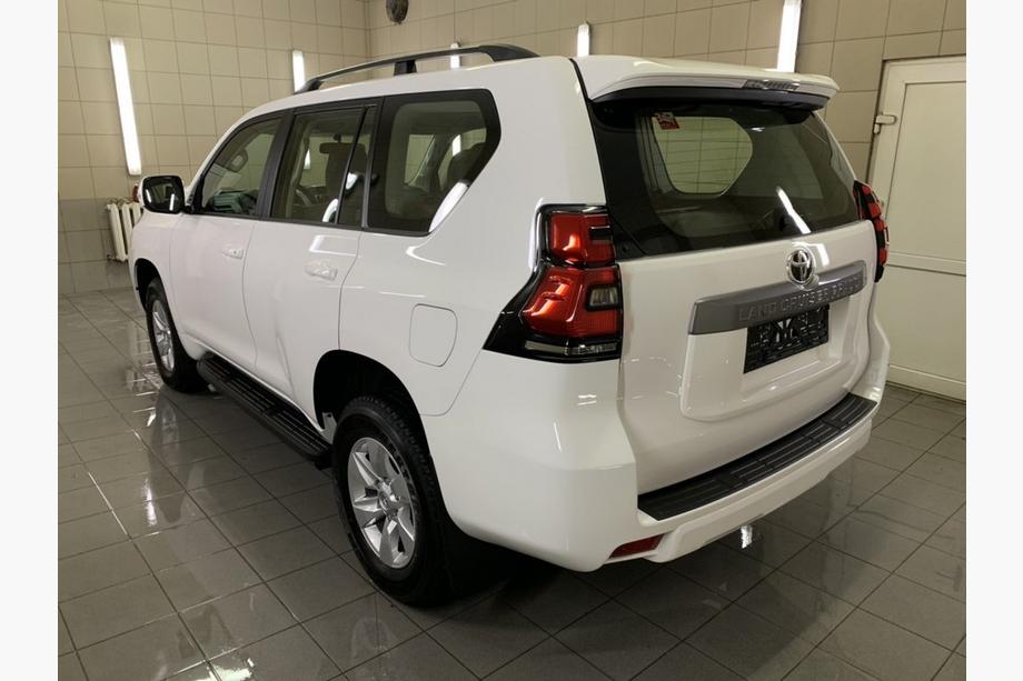 Toyota Land Cruiser Prado 150 2009-2023 Dachreling türkisches Design (Schwarz, 2 Stk) Metallfüße Foto 4