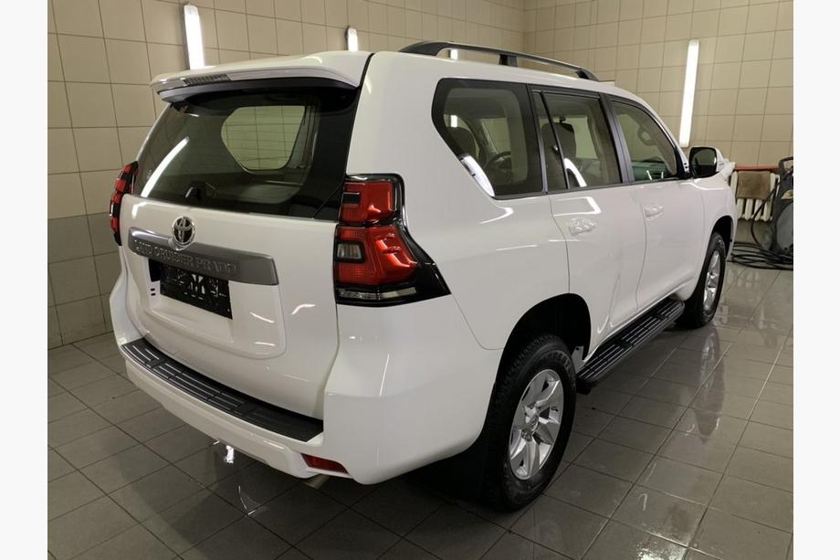 Toyota Land Cruiser Prado 150 2009-2023 Dachreling türkisches Design (Schwarz, 2 Stk) Metallfüße Foto 5