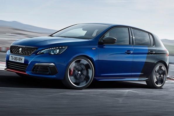 Überblick über die geladenen fünftürige Fließheck Peugeot 308 GTi