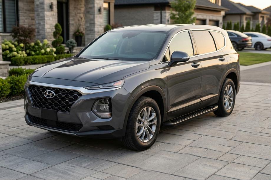 Hyundai Santa Fe 4 2018-2023 Trittbretter Allmond Black (2 Stk., Aluminium) Image