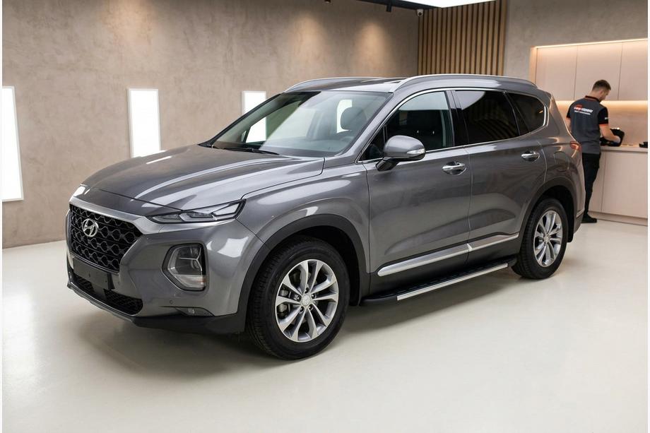 Hyundai Santa Fe 4 2018-2023 Seitenschweller Fullmond (2 Stk., Aluminium) Image