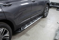 Hyundai Santa Fe 4 2018-2023 Seitenschweller Sunrise (2 Stk., Aluminium) Foto 1