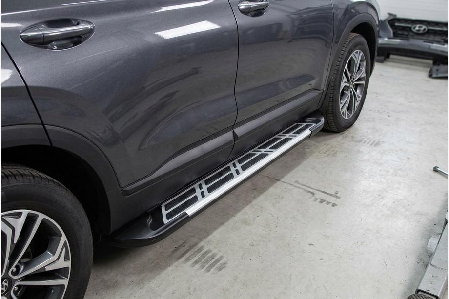 Hyundai Santa Fe 4 2018-2023 Seitenschweller Sunrise (2 Stk., Aluminium) Image