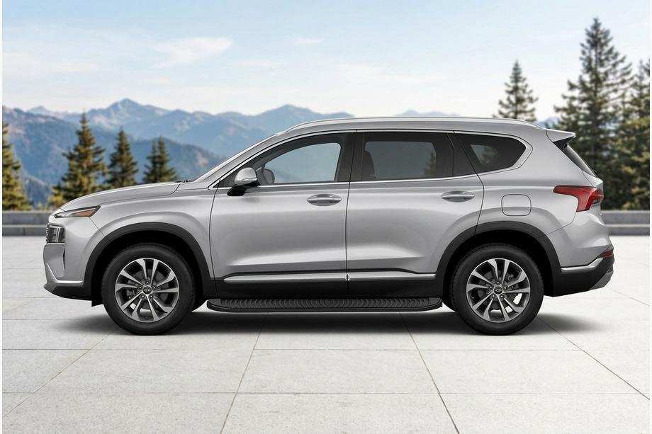 Hyundai Santa Fe 4 2018-2023 Seitenschweller Tayga Black (2 Stk., Aluminium) Image