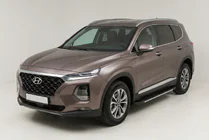 Hyundai Santa Fe 4 2018-2023 Seitenschweller Bosphore Grey (2 Stk., Aluminium) Foto 1