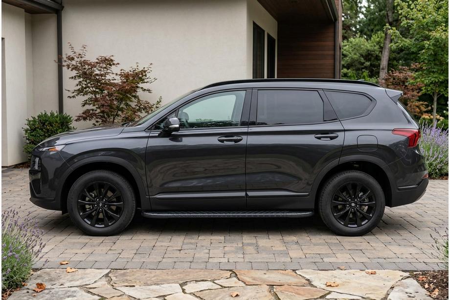 Hyundai Santa Fe 4 2018-2023 Seitenschweller Bosphore Black (2 Stk., Aluminium) Image