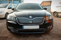 Skoda Superb 2015-2024 Winterabdeckung für Kühlergrill (2015-2019, unten) Foto 2