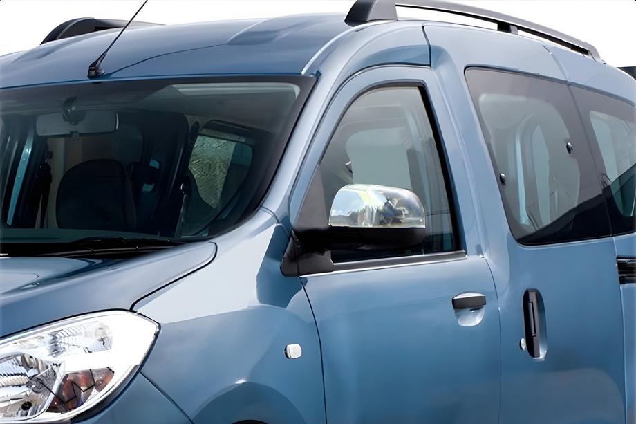 Renault Dokker 2013-2022 Spiegelabdeckungen (2 Stk, Edelstahl) OmsaLine - Italienischer Edelstahl Image
