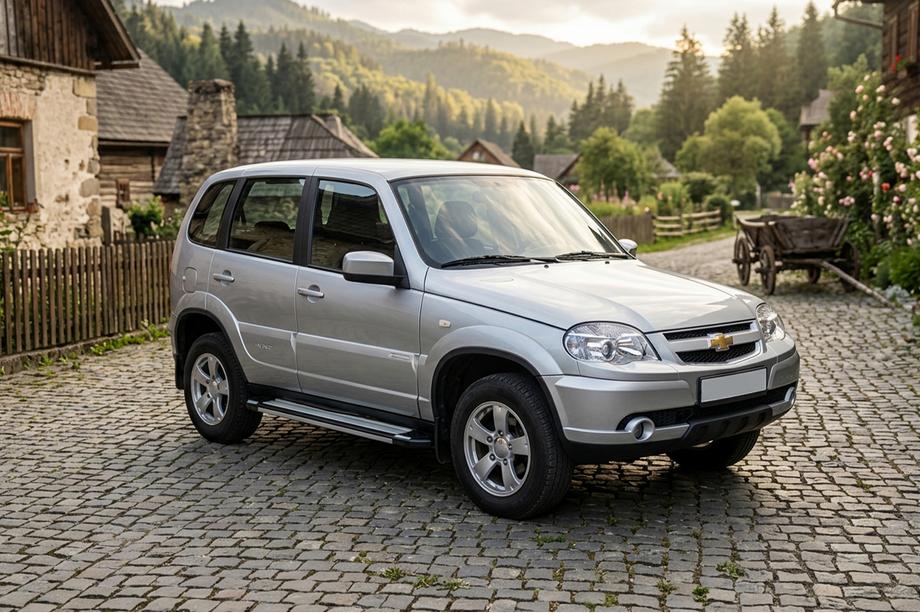 Chevrolet Niva 1998-2020 Trittbretter Rainbow (2 Stk., Aluminium) Image